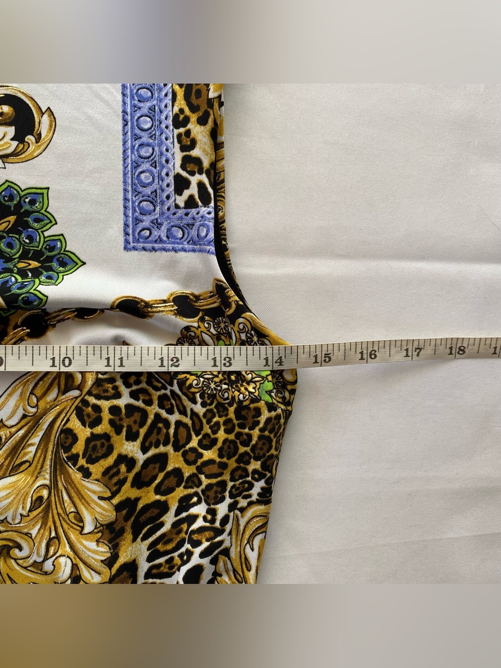 NWT Y2K Cache Baroque Rococo Print Bodycon Sleeveless Dress 6 Glam Office Siren - Picture 14 of 16